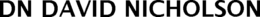 DN DAVID NICHOLSON trademark