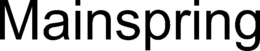 MAINSPRING trademark