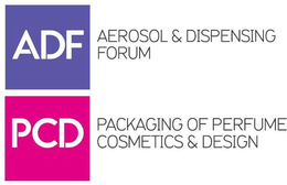 ADF AEROSOL & DISPENSING FORUM PCD PACKAGING OF PERFUME COSMETICS & DESIGN trademark