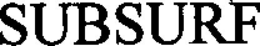 SUBSURF trademark