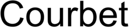 COURBET trademark