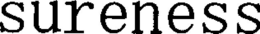 SURENESS trademark