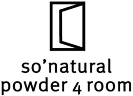 SO'NATURAL POWDER 4 ROOM trademark