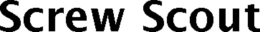 SCREW SCOUT trademark