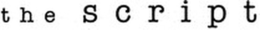 THE SCRIPT trademark