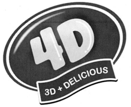 4D 3D + DELICIOUS trademark