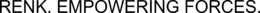 RENK. EMPOWERING FORCES. trademark