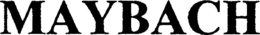 MAYBACH trademark
