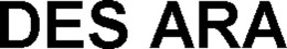 DES ARA trademark