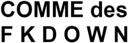 COMME DES FKDOWN trademark