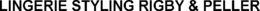 LINGERIE STYLING RIGBY & PELLER trademark