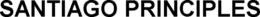 SANTIAGO PRINCIPLES trademark