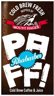 COLD BREW FRESH INSPIRED BY MOUNT HAGEN PAFF! RHABARBER COLD BREW COFFEE & JUICE trademark