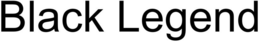 BLACK LEGEND trademark