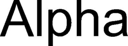 ALPHA trademark