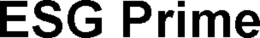 ESG PRIME trademark