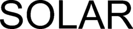 SOLAR trademark