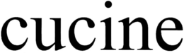 CUCINE trademark