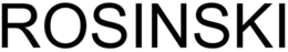 ROSINSKI trademark