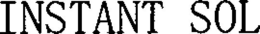 INSTANT SOL trademark