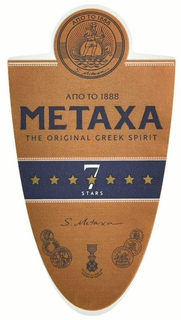 METAXA 7 STARS THE ORIGINAL GREEK SPIRIT S. METAXA ANO TO 1888 trademark