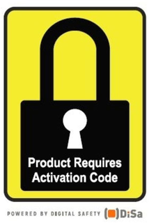 PRODUCT REQUIRES ACTIVATION CODE POWERED BY DIGITAL SAFETY DISA trademark