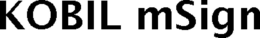 KOBIL MSIGN trademark