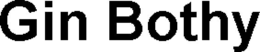 GIN BOTHY trademark