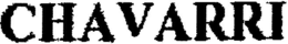 CHAVARRI trademark
