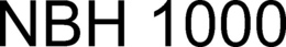 NBH 1000 trademark