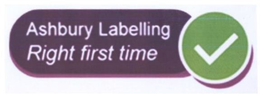 ASHBURY LABELLING RIGHT FIRST TIME trademark