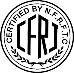 CFRJ CERTIFIED BY N.F.R.F.T.C trademark