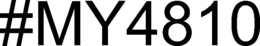 #MY4810 trademark