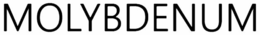 MOLYBDENUM trademark
