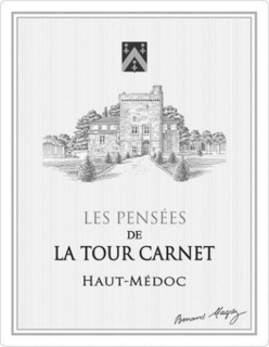 LES PENSEES DE LA TOUR CARNET HAUT-MEDOC BERNARD MAGREZ trademark