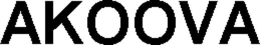 AKOOVA trademark