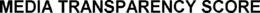 MEDIA TRANSPARENCY SCORE trademark