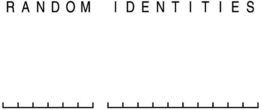 RANDOM IDENTITIES trademark