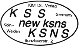 KIM I.S. - VERLAG KSS GERMANY KÖLN - WEIDEN NEW KSNS KSNS BUNZLAUERSTR. 2 trademark