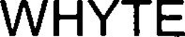 WHYTE trademark