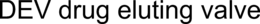 DEV DRUG ELUTING VALVE trademark