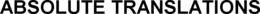 ABSOLUTE TRANSLATIONS trademark