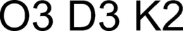 O3 D3 K2 trademark