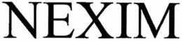 NEXIM trademark