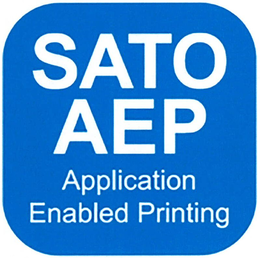 SATO AEP APPLICATION ENABLED PRINTING trademark