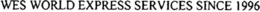 WES WORLD EXPRESS SERVICES SINCE 1996 trademark