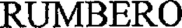 RUMBERO trademark