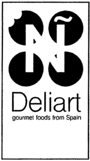 Ñ DELIART GOURMET FOODS FROM SPAIN trademark
