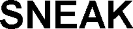 SNEAK trademark