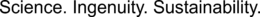 SCIENCE. INGENUITY. SUSTAINABILITY. trademark